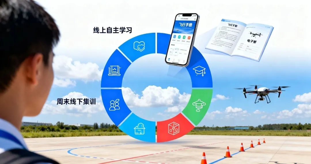 无需辞职学无人机：CAAC执照线上+线下双轨培训，周末集训轻松取证